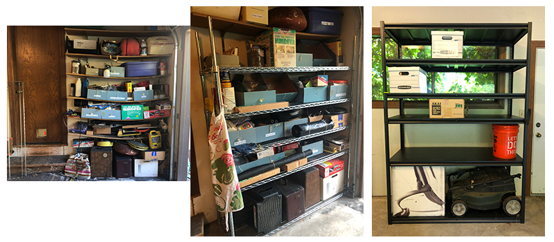 Shelving Before and After